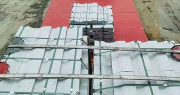 沈阳 芝麻白仿形加直形路沿石出货日常