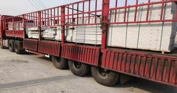 沈阳 白麻荔枝面外墙干挂，工厂装车日常