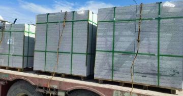 沈阳 芝麻白花岗岩地铺石装车日常