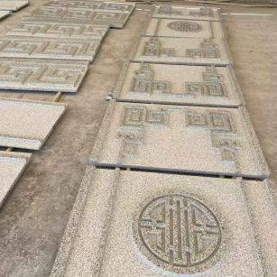 沈阳 白麻花岗岩外墙立面雕刻板