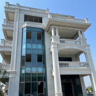 沈阳 白麻花岗岩别墅外墙干挂效果展示