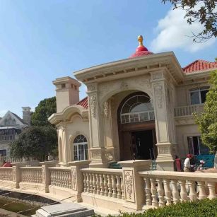 沈阳 黄金麻花岗岩欧式别墅