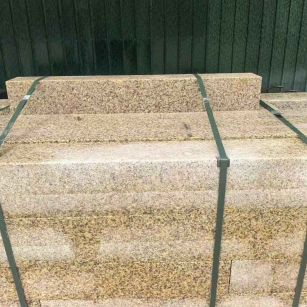 沈阳 黄金麻花岗岩石材机切面栏杆料半成品