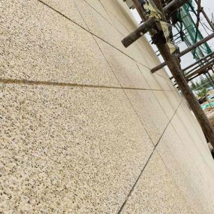 沈阳 黄金麻花岗岩荔枝面外墙干挂石材效果示例