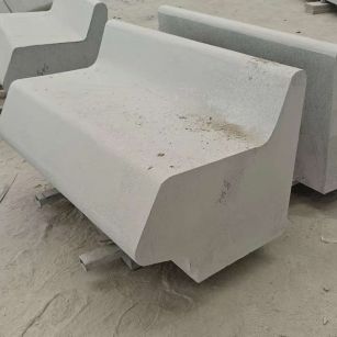 沈阳 芝麻白花岗岩异形坐凳，石凳