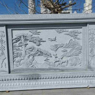 沈阳 芝麻白大型照壁，屏风，影壁