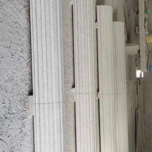 沈阳 花岗岩厂家带你看白麻花岗岩门楼大柱柱皮