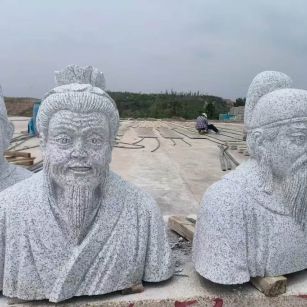 沈阳 白麻花岗岩石材人物立体雕刻