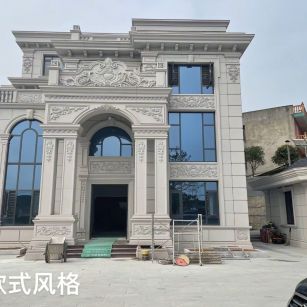 沈阳 白麻花岗岩别墅外墙干挂