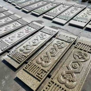 沈阳 黄金麻花岗岩外墙雕刻板