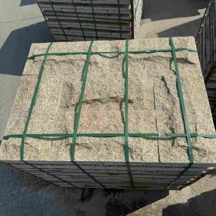 沈阳 黄金麻花岗岩石材自然面蘑菇石成品