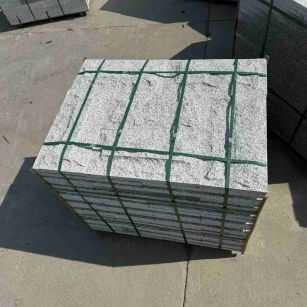 沈阳 白麻花岗岩石材自然面蘑菇石成品