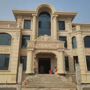 沈阳 黄金麻花岗岩别墅外墙干挂