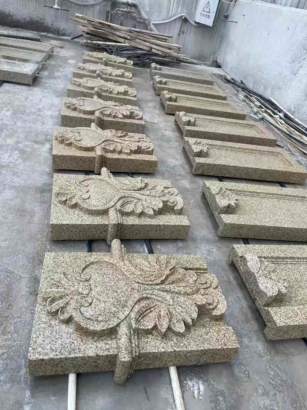 沈阳 黄金麻花岗岩别墅外墙雕刻板