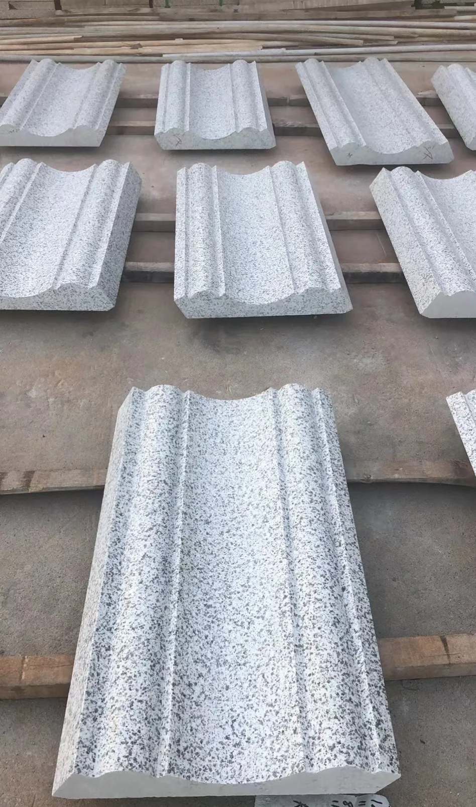 沈阳 白麻花岗岩光面别墅线条