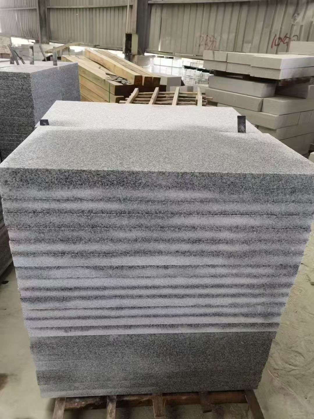 沈阳 芝麻白5公分火烧地铺成品，900*400，规格可定制